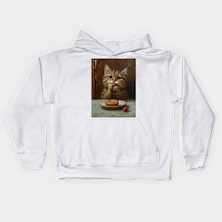 Strawberry Tart Cat Kids Hoodie